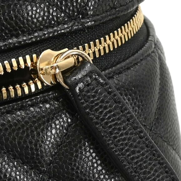 Chanel Black Calfskin Vanity 2way Handbag 166312 - Picture 6 of 10